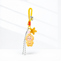 Nouveau porte-clés en peluche au design anime mignon, breloque de sac Kawaii, pendentif animal en peluche, accessoire étoile, mini poupée douce, décoration de sac à dos