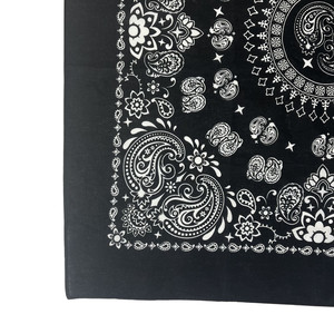 Promozione all'ingrosso In magazzino Design popolare bianco nero Multi copricapo sciarpa quadrata di cotone stupefacente bandane alla moda - Product Image 6