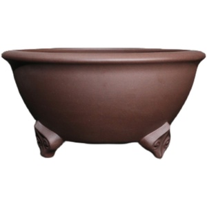 Maceta de Bonsái de Arcilla Morada, Quemador de Incienso de Cerámica Yixing de Tres Patas, Estilo Zen Clásico para Escritorio - Product Image 5