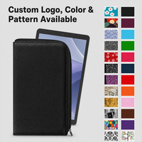 Pochette de rangement pour tablette et câbles de 7-8 pouces |   Organisateur de poche en maille avec emplacements pour cartes, étui de protection fin pour iPad Mini/tablettes