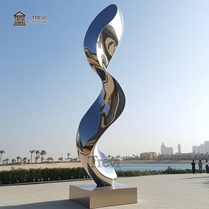 Statue en métal miroir au design personnalisé <span class=keywords><strong>Sculpture</strong></span> d'extérieur à grande échelle en acier inoxydable - Product Image 5