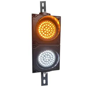 Intelligent Signal Yellow White Warning 100mm led mini traffic signal lights