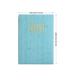 2026 Custom A5 Daily Weekly <b>Diary</b> Planner Notebook Private Label Soft Cover PU Leather Annual Calendar Schedule <b>Book</b> Notebooks - Product Image 2