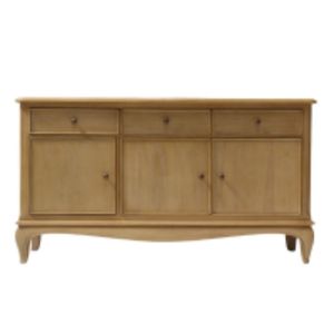 Anastasia Dining Room Collection El aparador de 3 puertas y 3 cajones ofrece un almacenamiento elegante con un diseño atemporal para espacios de vida elegantes - Product Image 2