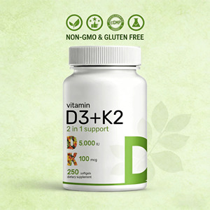 Vitamina D3 10000 UI K2 200mcg in Capsule Morbide con Olio di Cocco, 300 Pezzi, Integratore Alimentare - Product Image 2