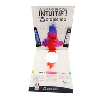 Présentoir acrylique de téléphone portable de style moderne support d'affichage de téléphone portable de perspex de comptoir pour la promotion de magasin