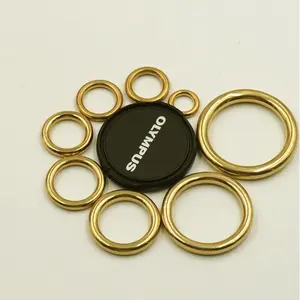 10mm 12mm 14mm 16mm 18mm 20mm 22mm 25mm 27mm 30mm 32mm 38mm Handbag Accessories Seamless Metal O Buckle Solid Brass O Ring