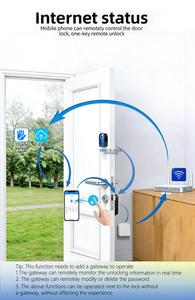 Serratura Intelligente Digitale Wireless con App Ttlock, Cilindro Biometrico Impermeabile, Impronta Digitale, Password, Carta NFC, Tastierino Elettronico Smart - Product Image 5