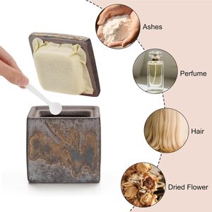 Mini Urna Decorativa para Cenizas, Recuerdo Conmemorativo, Pequeño Contenedor para Cenizas de Cremación, Funeral, Entierro, para Mascotas, Perros y Gatos - Product Image 4