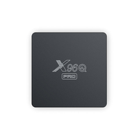 Boîtier TV Android 10.0 X96Q Pro, puce Allwinner H313 Quad Core, 4K, Wifi double bande 2.4G/5G + Ethernet 100M, lecteur multimédia intelligent X96Q Pro