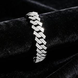 Bracelet Hip Hop Tendance en Argent 925 avec Moissanite Ronde Taille Brillant pour Bijoux de Mode Urbaine Élégants à Porter au Quotidien - Product Image 4