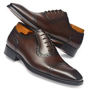 Chaussures de bureau italiennes haut de gamme pour hommes, chaussures Oxford en <span class=keywords><strong>cuir</strong></span> noir et <span class=keywords><strong>marron</strong></span>, chaussures pour hommes, Zapatos Para Hombres, chaussures de mariage de haute qualité pour hommes - Product Image 3