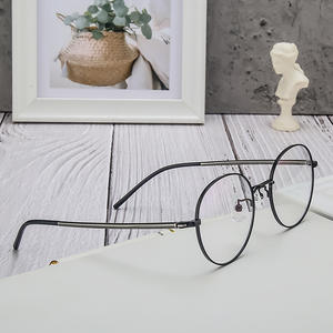 Montures de lunettes rondes Danyang 3044, monture complète en titane pur, légères, unisexes, verres en résine - Product Image 2