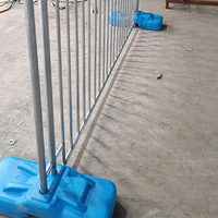 Barrière de protection temporaire renforcée en fer galvanisé pour chantier de construction, prévention des chutes, bordure de protection de 6 pieds