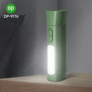 Портативный высокомощный дешевый пластиковый usb Перезаряжаемый светодиодный боковой фонарь, Мини светодиодный фонарь