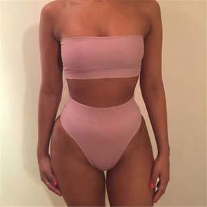 Traje de Baño K1258 para Mujer, Conjunto de 2 Piezas, Traje de Baño de Cintura Alta con Tanga, Ropa de Playa - Product Image 4