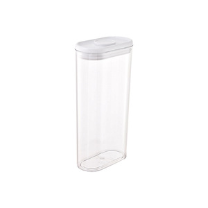 Food Storage Container Cylinder Flip Top Lid For Grains Cereals Kitchen Snacks Refrigerator Use 0.5L 1L 1.5L 2L - Product Image 4