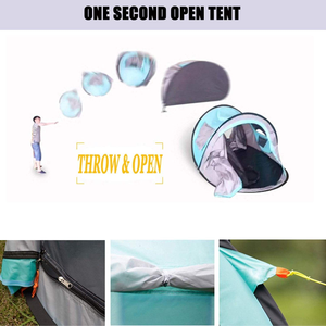 Tentes de camping pliantes automatiques, portables, ultralégères, imperméables, pour la famille, les voyages, la plage, le glamping, les activités de plein air et les bateaux - Product Image 3
