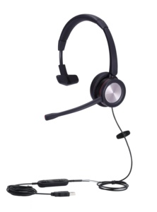 Mono cuộc gọi trung tâm USB tai nghe với tiếng ồn hủy bỏ, điều khiển âm lượng và câm làm việc với Microsoft đội & <span class=keywords><strong>Skype</strong></span> cho doanh nghiệp - Product Image 2