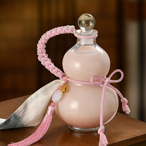 Bouteille <span class=keywords><strong>en</strong></span> <span class=keywords><strong>verre</strong></span> de <span class=keywords><strong>gourde</strong></span> de célébrité Internet Bouteille de <span class=keywords><strong>thé</strong></span> au lait boisson colorée Bouteille de vin de <span class=keywords><strong>gourde</strong></span> de style ancien - Product Image 2
