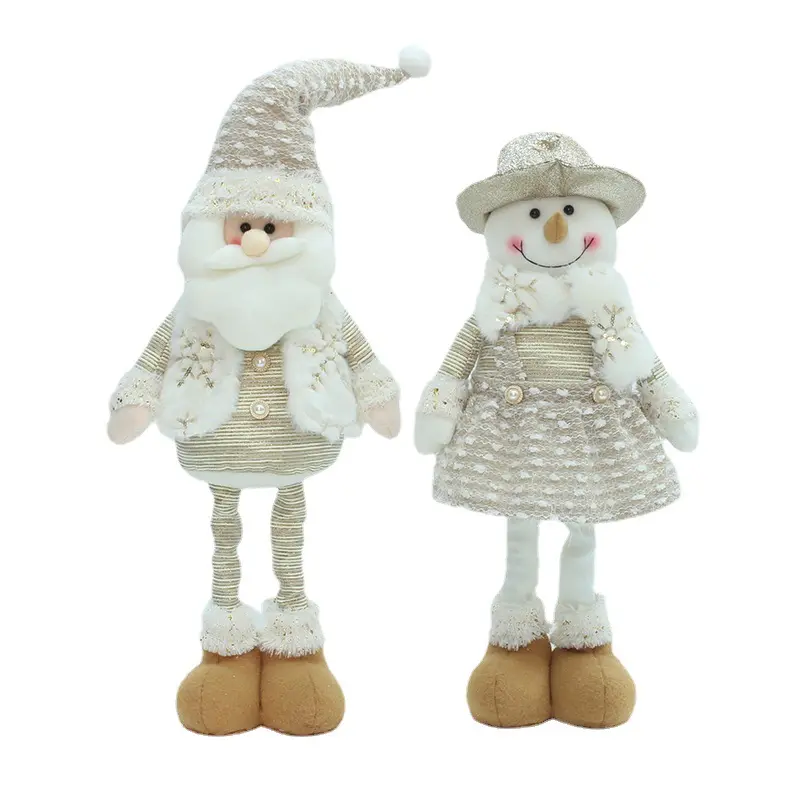 Hot Selling 2022 Christmas Decorations Sitting Snowman Holiday House Table Decor Cute Doll Kids Toy Ornaments Props