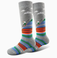 Chaussettes de ski professionnelles, styles longs et courts, épaisses, à fond en tissu éponge, en Spandex/Polyester/Coton, respirantes, adaptées à l'automne et à l'hiver, chaudes