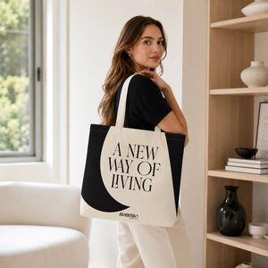 Custom Printed <b>Canvas</b> Shoulder Tote <b>Bag</b>, Durable <b>Large</b> Handheld Shopping <b>Bag</b> for Bulk Order & Retail Boutique Supply - Product Image 4