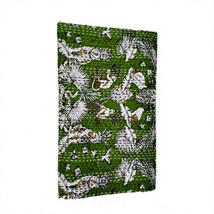 Couette imprimée bohème verte avec motifs d'animaux et d'oiseaux, décoration intérieure, coton toutes saisons, style Kantha - Product Image 1