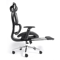 Chaise de bureau ergonomique à dossier haut, pivotante, réglable, en maille, pour le bureau à domicile