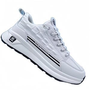 La surface en cuir pour hommes est confortable, chaude, épaisse et bien ajustée. Chaussures d'hiver épaisses à semelle épaisse tendance pour hommes - Product Image 5