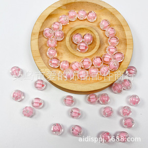 Pumpkin Colored Inner <b>Beads</b> 10mm Round <b>Plastic</b> Resin Scattered <b>Beads</b> For DIY Jewelry Making Bracelets Necklaces - Product Image 3