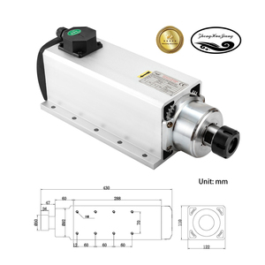Moteur de broche CNC refroidi par air Zhong Hua Jiang ER32 7,5 kW à 4 roulements 220 V/380 V avec embout BT30 pour machine de gravure CNC - Product Image 2