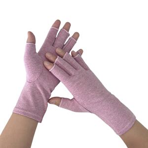 Venta caliente y profesional sin dedos deportes terapia reumatoide alivio del dolor cobre artritis guantes de mano para la artritis - Product Image 5