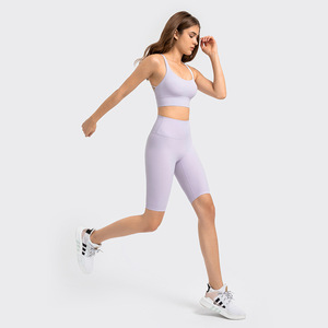 Venta al por mayor de alta cintura de chicas bici Rosa pantalones cortos de las mujeres - Product Image 5