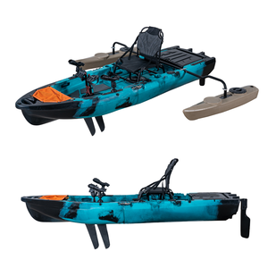 2.75 Meter Modular Fishing Kayak Rowing Boat Drive Sea Fishing Kayak With Motor Trolling Lightweight Motorized - Product Image 2