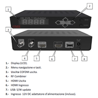 Encodeur numérique Full HD terrestre 1CH HDMI vers modulateur RF DVB-T avec boucle HDMI, produit très demandé