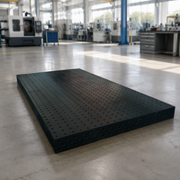Table de soudage 3D nitrurée pour tôlerie de précision, grille de 28 mm, plateforme modulaire de fixation, fonte, 5 tonnes