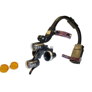 <span class=keywords><strong>Loupe</strong></span> binoculaire réglable 2,5X 3,5X avec couvercle anti-poussière, éclairage frontal dentaire LED, lampe d'examen, alimentation électrique - Product Image 1