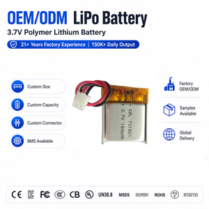 Baterai Mini 3.7V 701821 150mAh Anti Bocor Untuk Termometer Telinga Nirkabel Deteksi Demam Bayi Sel Li-Po Medis - Product Image 1