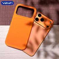 Étui en silicone liquide VAWI S088 en gros avec plaque arrière magnétique assortie pour iPhone 17 Pro Max, coque de téléphone en silicone antichoc