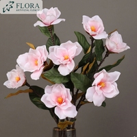 Kunstzijde Magnolia Bloemen Tak Kunstbloemenarrangement Lange Steel voor Bruiloft Huisdecoratie
