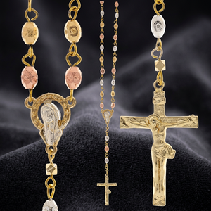 Collares de Rosario, Joyería, Collares de Cuentas, Rosario Católico, Collar de Cuentas de Rosario, Rosario de Oración Cristiana, Collares de Cruz con Cuentas, Joyería - Product Image 3