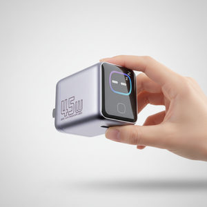 Nuevo cargador de pared USB-C PD plegable con pantalla inteligente AI original, carga rápida, 20w/30w/45w, adaptador de viaje OEM - Product Image 1