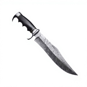 Couteaux Bowie industriels faits à la main, lame en acier Damas, manche en bois, couteau Bowie OEM/ODM avec étui en cuir - Product Image 4