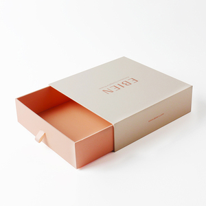 Sliding Box Sliding Gift Box Eco Friendly Custom Logo Cardboard Jewelry Ribbon Sliding Drawer Gift Cosmetics Packaging Paper Box
