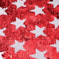 Pentagramme Sequin Eeversible Fish Scale Sequin Brodé Tissu Bijoux Multicolore Mur Tissu Robe De Mariage
