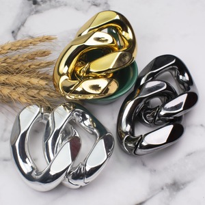 50 Collares <span class=keywords><strong>de</strong></span> Cadena <span class=keywords><strong>de</strong></span> Bambú <span class=keywords><strong>de</strong></span> Plástico, 132 cm <span class=keywords><strong>de</strong></span> Longitud, 22 Eslabones Conectados, Estilo Deportivo - Product Image 1