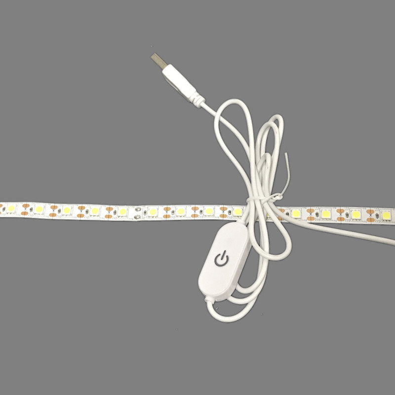 USB Power 5V Led Strip Lights SMD 5050 0.3/0.5/1/2/3/4/5 Meters with Touch Dimmer Switch Indicator Light · image 4