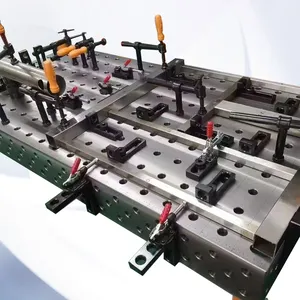 2023 Novas inovações Sistema de Calmping de mesa de solda modular em ferro fundido e aço 3D com gabaritos de soldagem