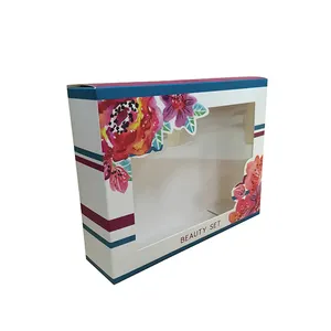 Benutzer definierte klare PVC Frontfenster Spielzeug Verpackung Papier box Weihnachts geschenk box